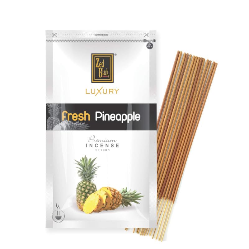 Zed Black Luxury Pineapple Incense Sticks - Pack of 4 - Fragrance Sticks - Image 3