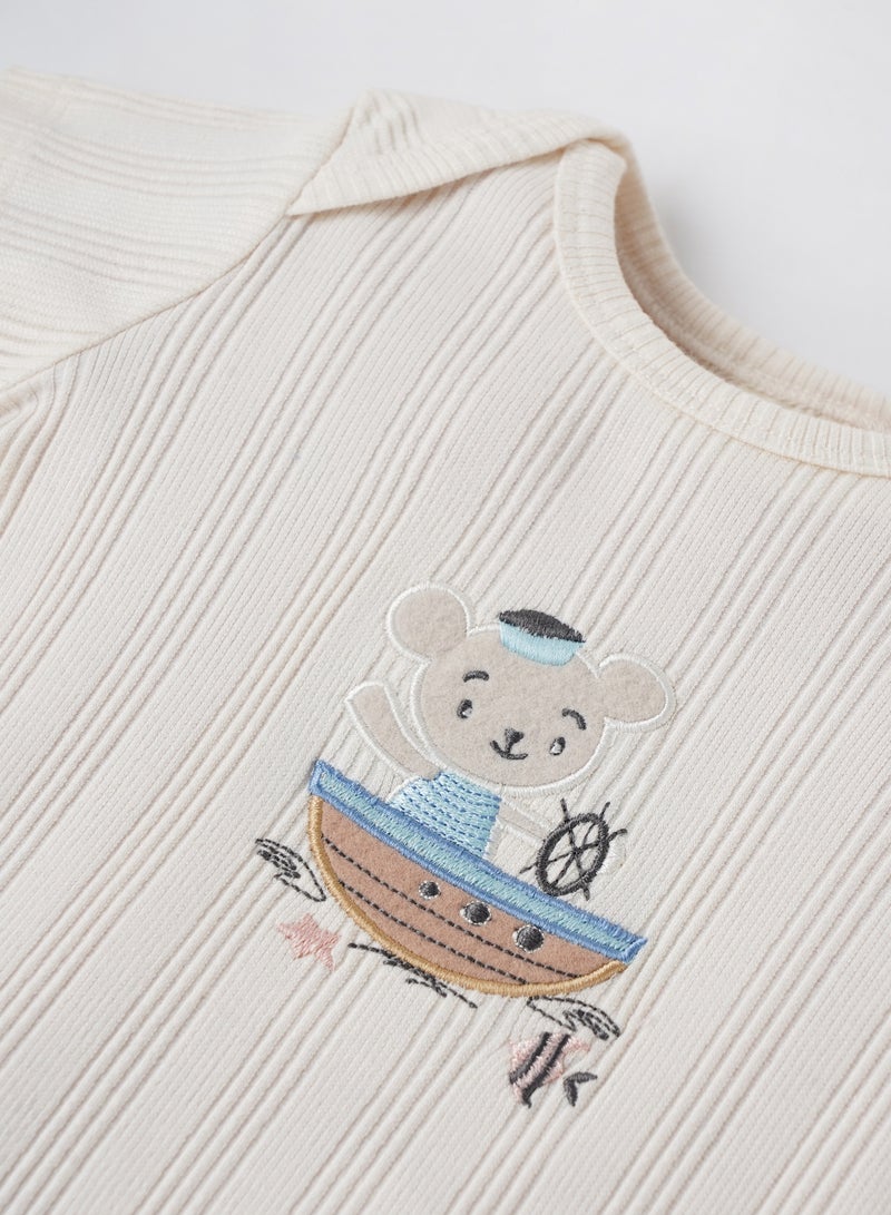 POPEES Baby Boy Romper -half sleeve cotton Bodysuit - Jumpsuit- Kids Clothing - Image 4