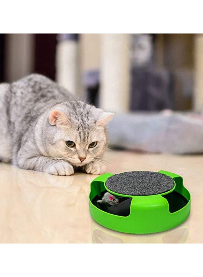 Circular Turntable Cat Toy Running Mouse Cat Toys - Image 1