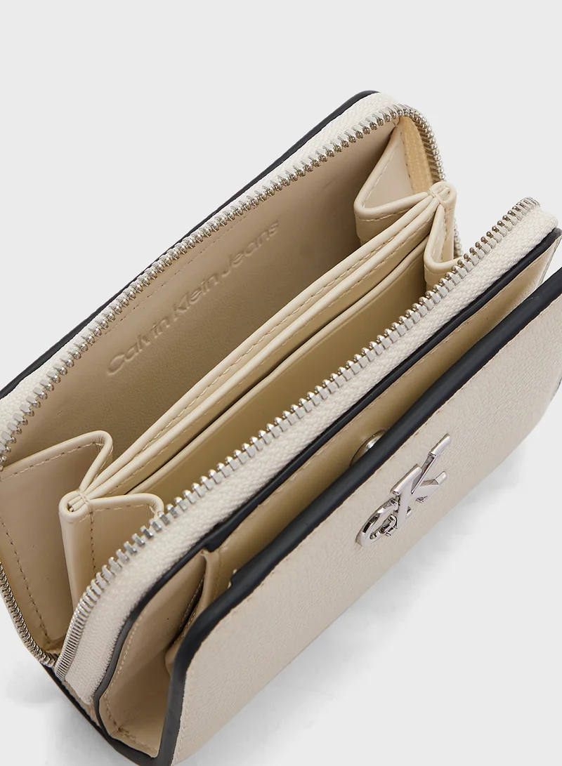 Calvin Klein Jeans MINIMAL MONOGRAM MED ZIP AROUND