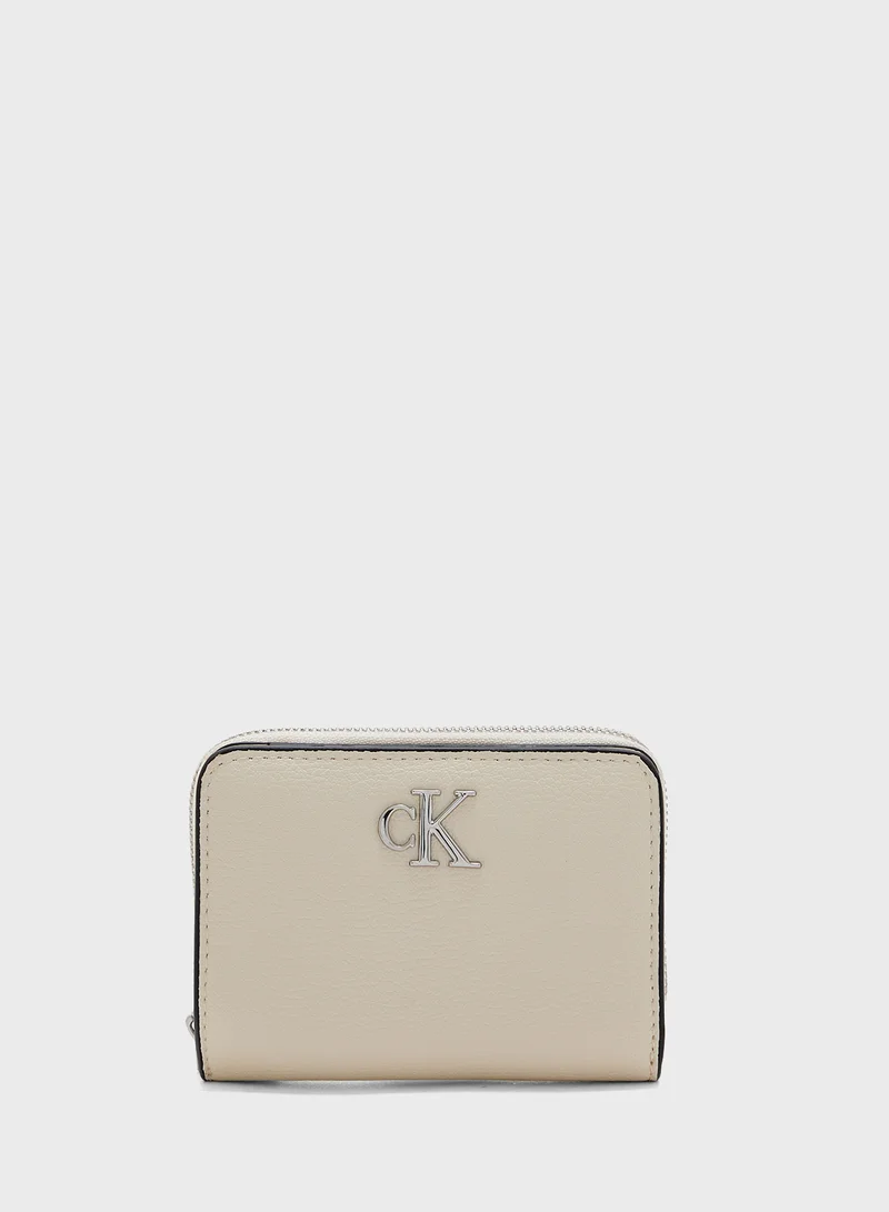 Calvin Klein Jeans MINIMAL MONOGRAM MED ZIP AROUND