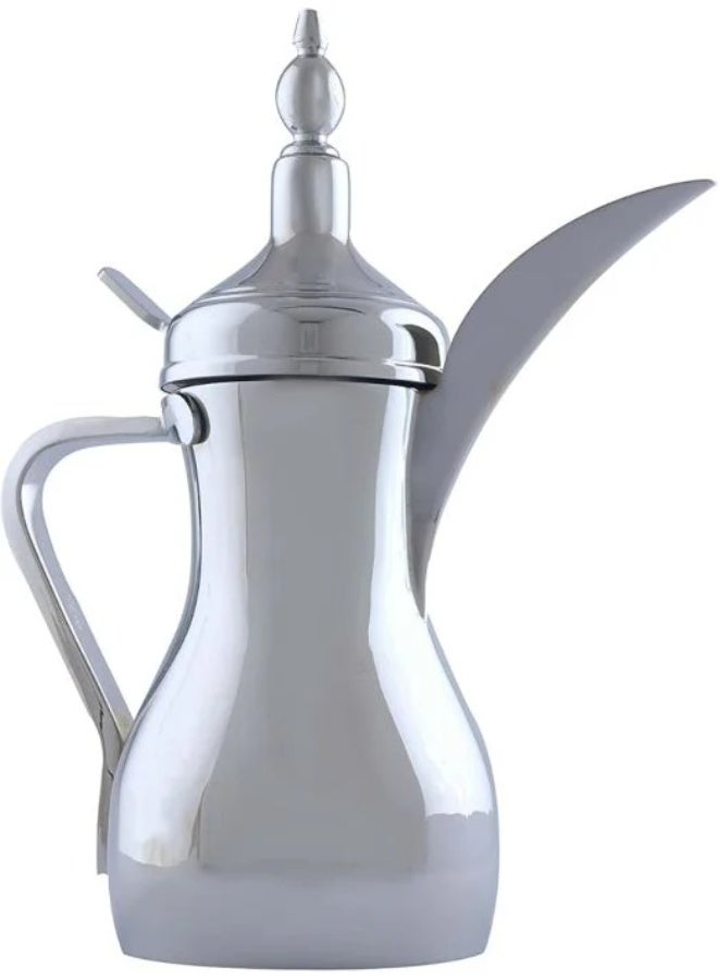 السيف دلة ستانلس ستيل فاخرة، مقاس 26 أونصة – فضي لامع