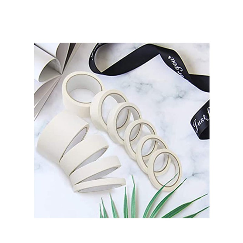 Zikra Masking Tape for Painting, 10 Pack Artist Decorators Masking Tape for Decorating Models Walls Spray DIY Painter's Tape - Image 4