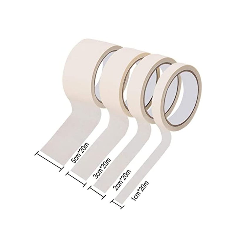 Zikra Masking Tape for Painting, 10 Pack Artist Decorators Masking Tape for Decorating Models Walls Spray DIY Painter's Tape - Image 2