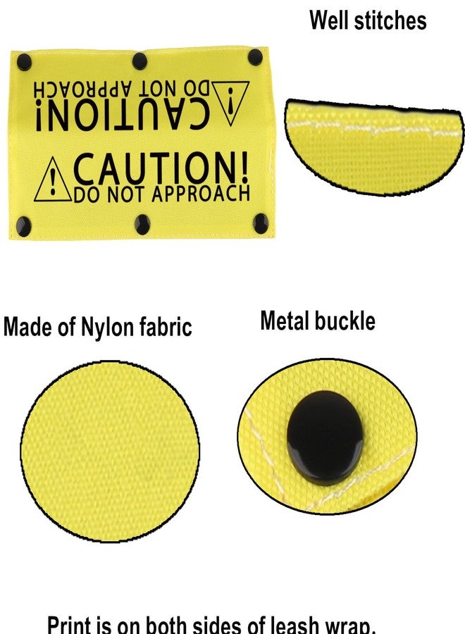 BLUPARK Funny Dog Leash Sleeve Caution Do Not Approach Dog Leash Wrap Sleeve Pet Birthday Gift (Caution Do Not Approach-YE Sleeve) - Image 5