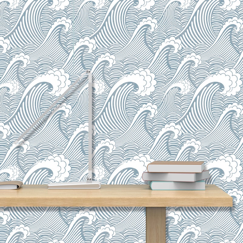 2pcs 300x45cm Background Tile Sticker Self Adhesive Wallpaper Living Room Bedroom Wall Sticker Furniture Renovation Sticker Decorative Wall Decal (Grey) - Image 3