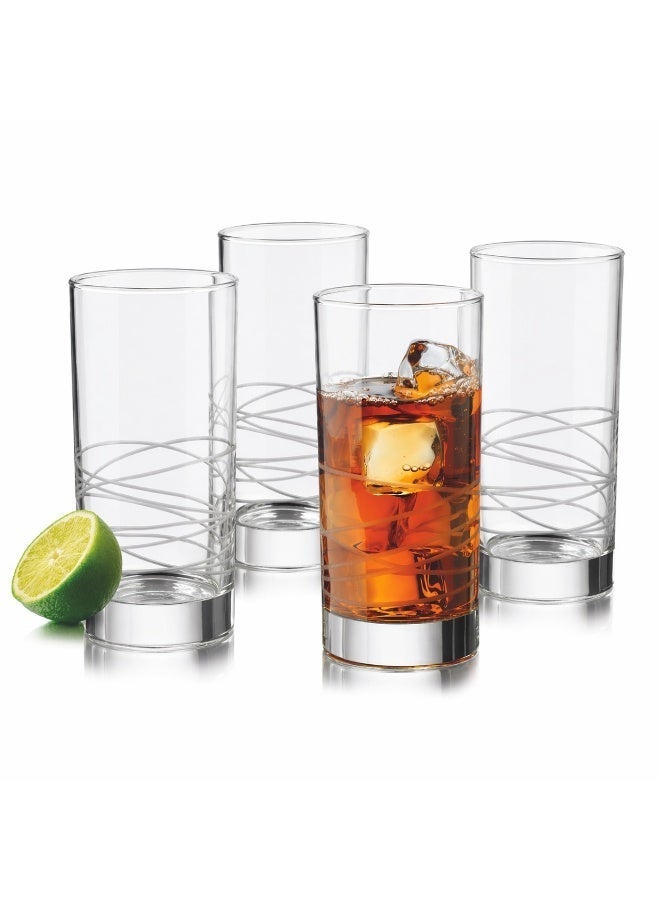 LIBBEY Luxury Glass Set – 4 Pieces, 450ml Capacity | Modern Design and a Touch of Elegance for Every Drink - Image 2