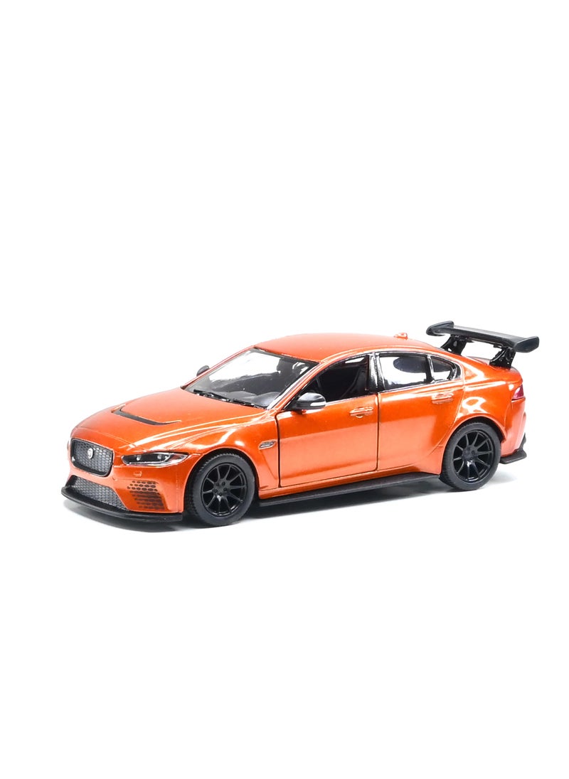 Kinsmart 1:38 Scale Pull Back Action  Door Openable Alloy Metal Jaguar XE SV Project 8 Hardtop Collectible Toy Car  - Image 2