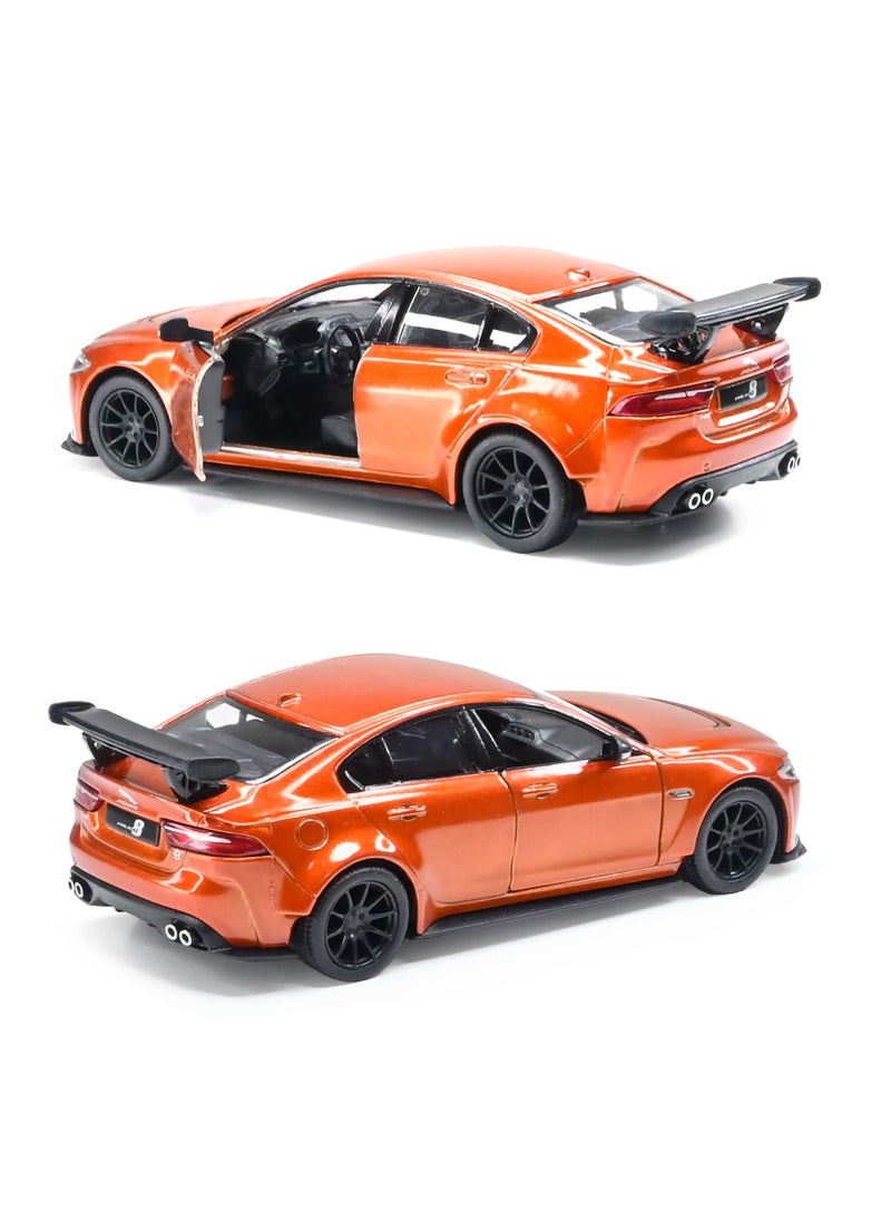 Kinsmart 1:38 Scale Pull Back Action  Door Openable Alloy Metal Jaguar XE SV Project 8 Hardtop Collectible Toy Car  - Image 3