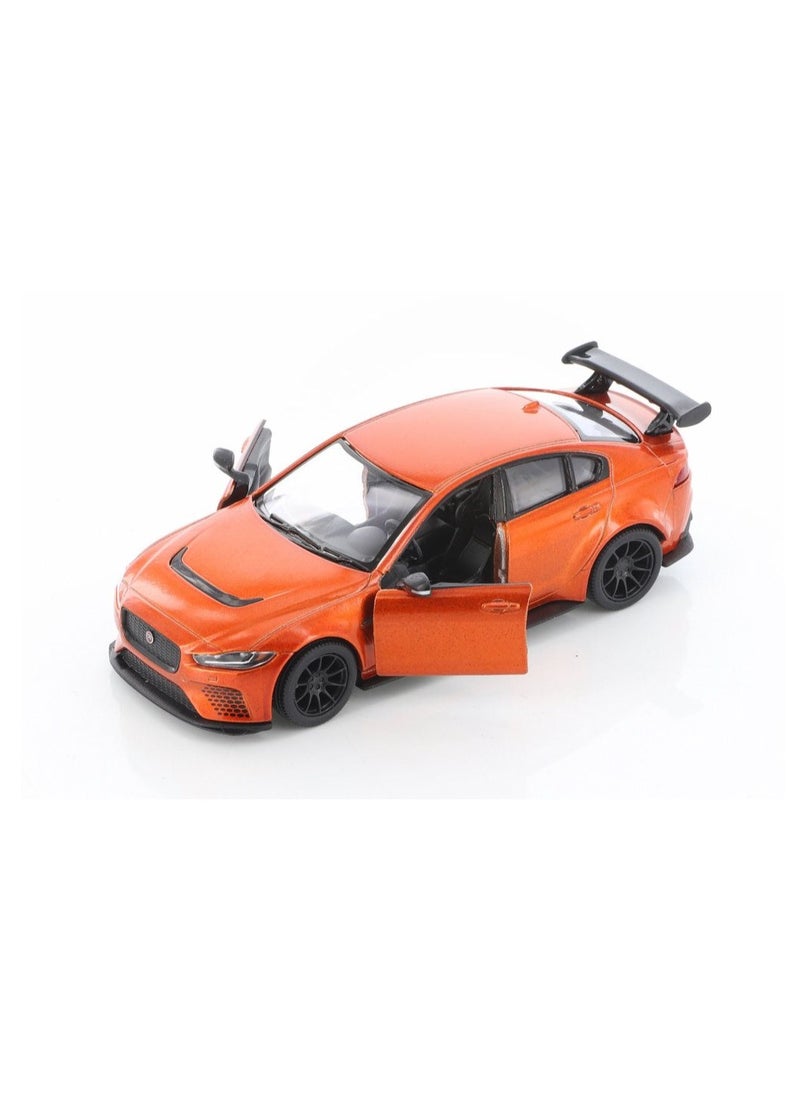 Kinsmart 1:38 Scale Pull Back Action  Door Openable Alloy Metal Jaguar XE SV Project 8 Hardtop Collectible Toy Car  - Image 4