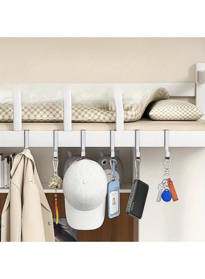 4 قطع خطافات حائط من الفولاذ المقاوم للصدأ لا تحتاج إلى حفر مقاومة للصدأ لتخزين المطبخ والحمام - Image 5