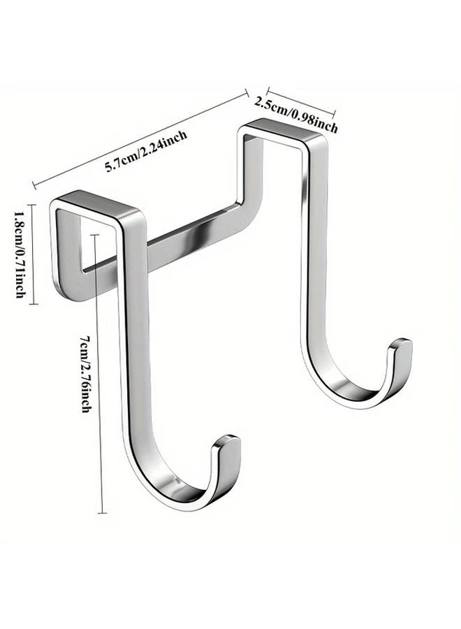 4 قطع خطافات حائط من الفولاذ المقاوم للصدأ لا تحتاج إلى حفر مقاومة للصدأ لتخزين المطبخ والحمام - Image 4