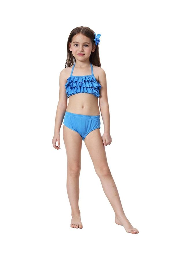NIBEMINENT 3-Piece Mermaid Swimming Costume Set 140cm - Image 2