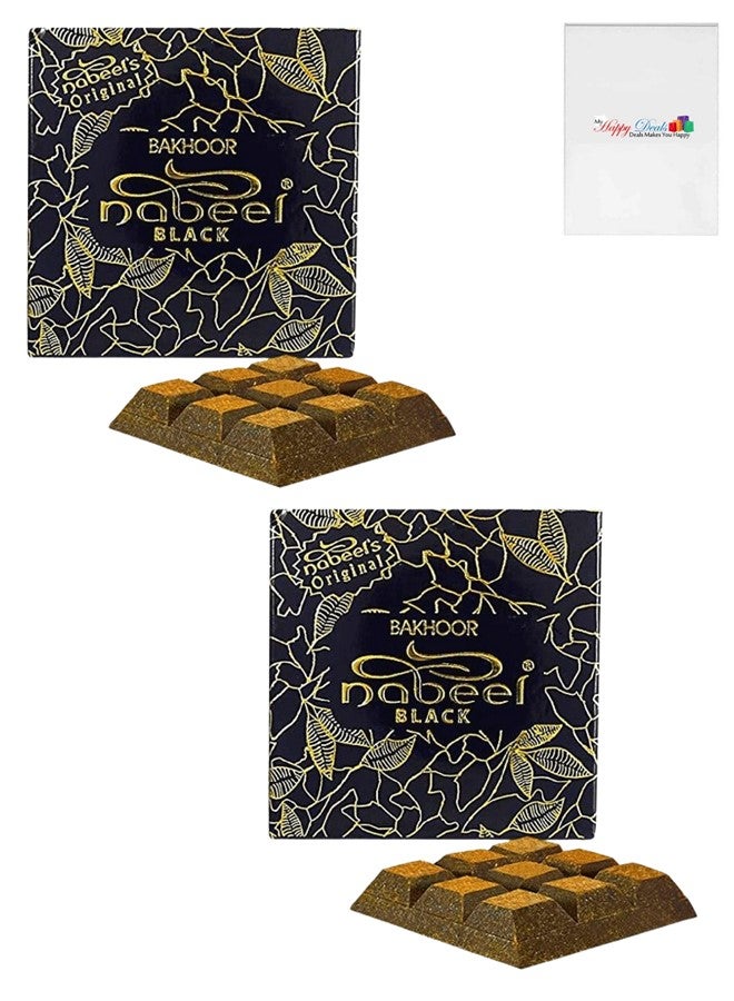 Nabeel 2Pcs Bakhoor Black Incense 40GMS - Image 1