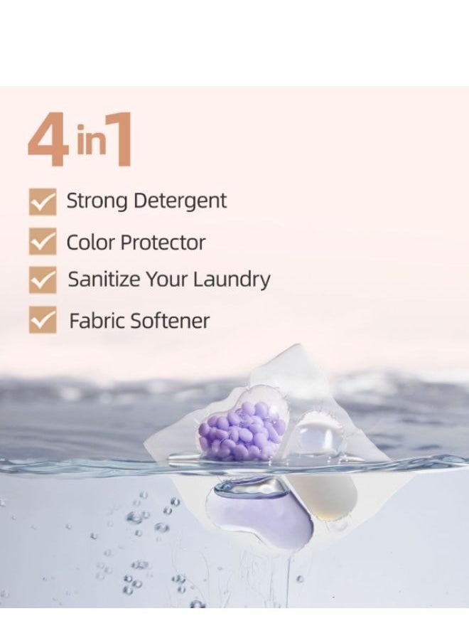 SEEDNUR Seednur Laundry Detergent Pods 4in1 Plant Extract Laundry Capsules Long Lasting Fragrance Anti-Bacterial Laundry Detergent 50 packs  - Image 4