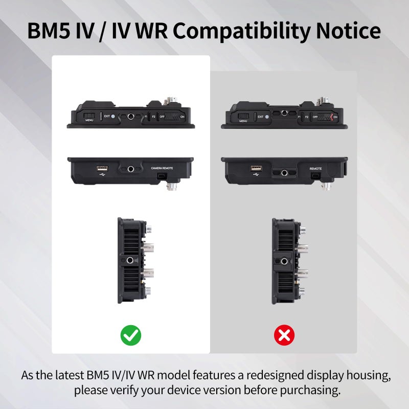 Nitze Cage for PortKeys BM5/BM5 III/BM5 III WR - 5.5" Monitor with Sunhood & HDMI Cable Clamp - JTP2-BM5 - Image 3