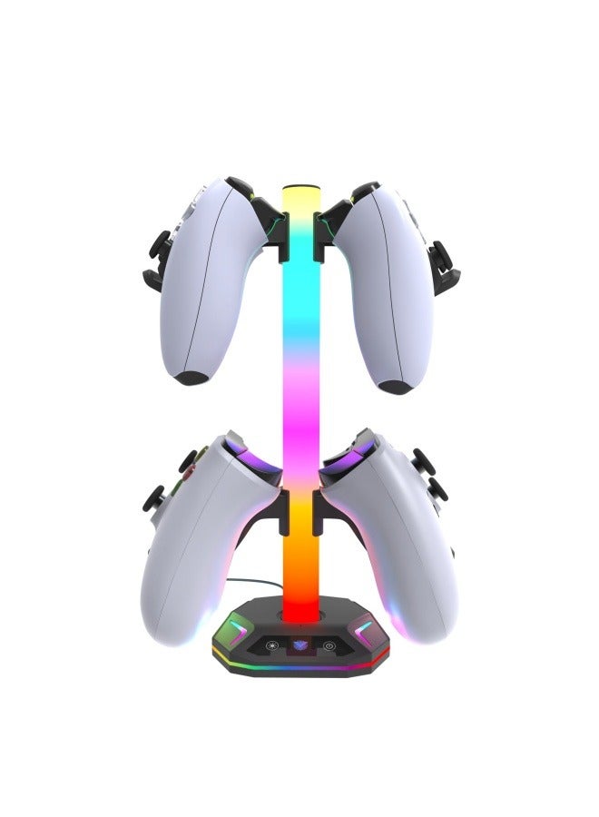 General PS5 SLIM Tabletop Ambient Light Headset Storage Bracket Windows System and Game Console Bracket RGB Glare  - Image 3