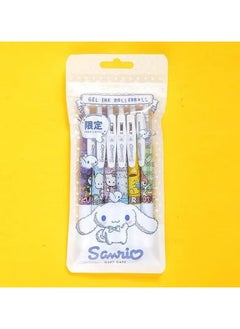 Sanrio Set of 6 Kuromi 0.5mm Press Sign Pens, Pompom Purin Girls Student Anime Melody Pachacco Cinnamoroll Pen  - Image 5