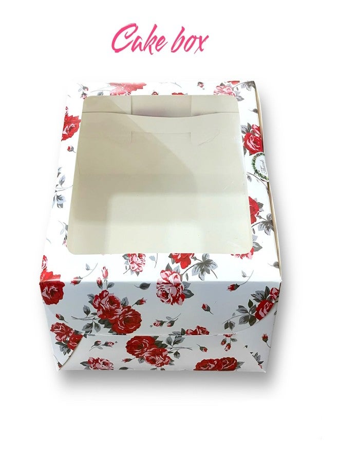 BAKEFY -10 pcs 10x10x5 Inches Christmas Window Displays for Pies, Cakes, Cupcakes and Pastries. Sturdy, Easy-to Use Carriers. Give Sweet Holiday Gifts at Work or School - Image 2