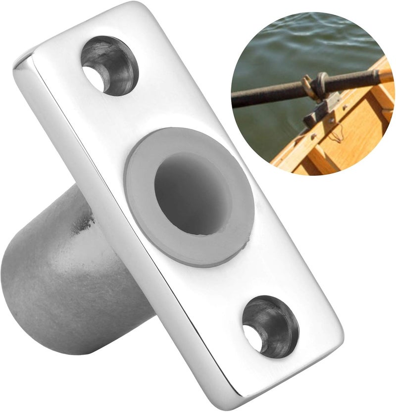 woobles Oar Lock Holder 316 Stainless Steel Top Mount Oar Lock Socket Paddle Accessories T‑Shaped Bracket for Marine Yacht - Image 2