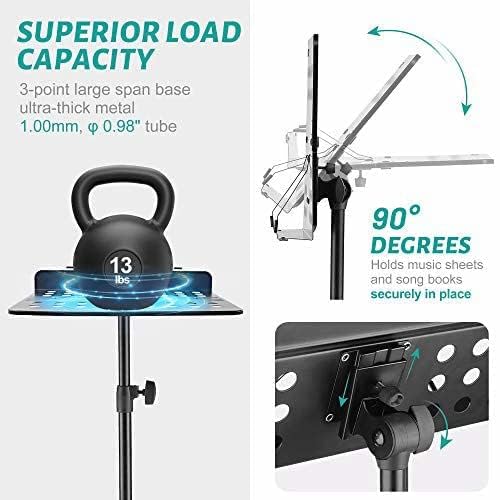 MUSTANG Orchestral Music Stand with Carry Cover And Folding Plate - Image 4