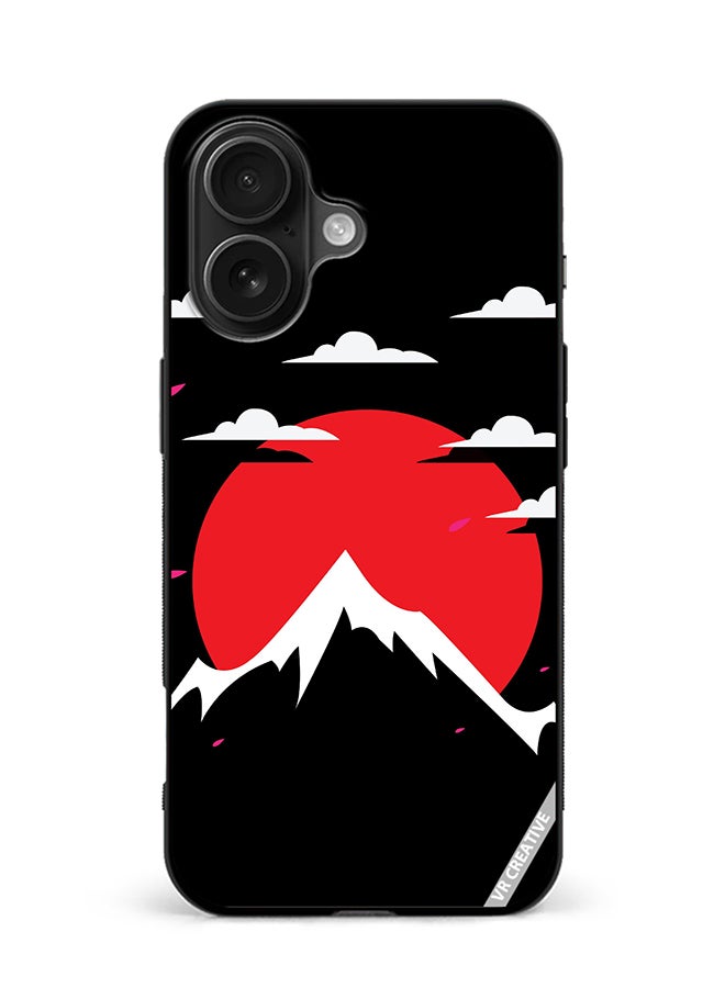 Protective Case Cover For Apple iPhone 16 Mount Fuji Japan Design Multicolour