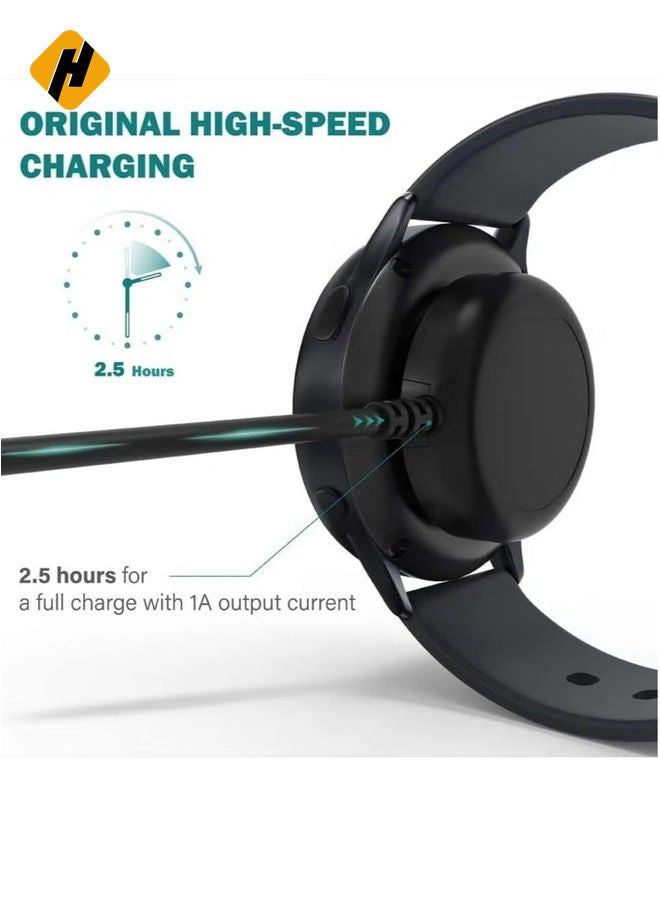 HuHa Charger Compatible with Samsung Galaxy Watch 4/4 Classic Watch3 Active 1 2 SM-R500 SM-R830 SM-R820 SM-R840 SM-R850 - USB Charging Cable 3.3ft 100cm - Image 4
