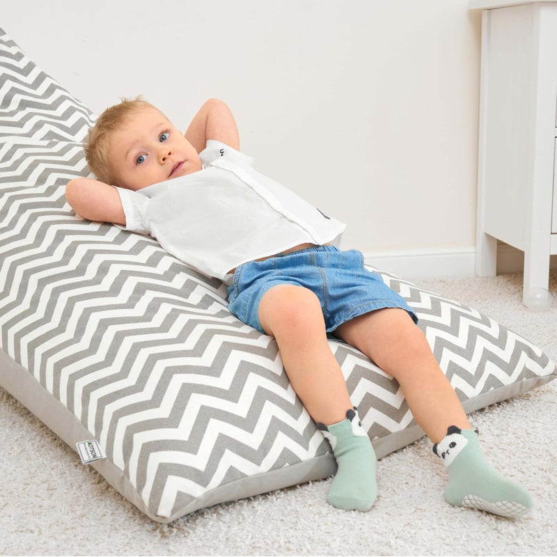 Bearbay Baby Socks 6 Pairs - Non-Slip Gripper for Toddlers, Infants & Kids, Soft Cotton Crew Socks for Boys & Girls - Image 2