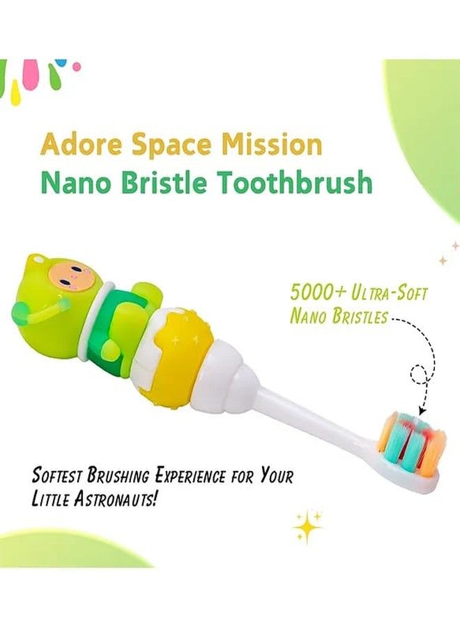 Ferio Tooth Brush Set for Kids with Cute Character Handle & Supersoft Bristles | Toothbrush Set | Manual Toothbrush for Kids 2-5 Year | Boys and Girls | Multicolour (Pack of 1) - Image 3