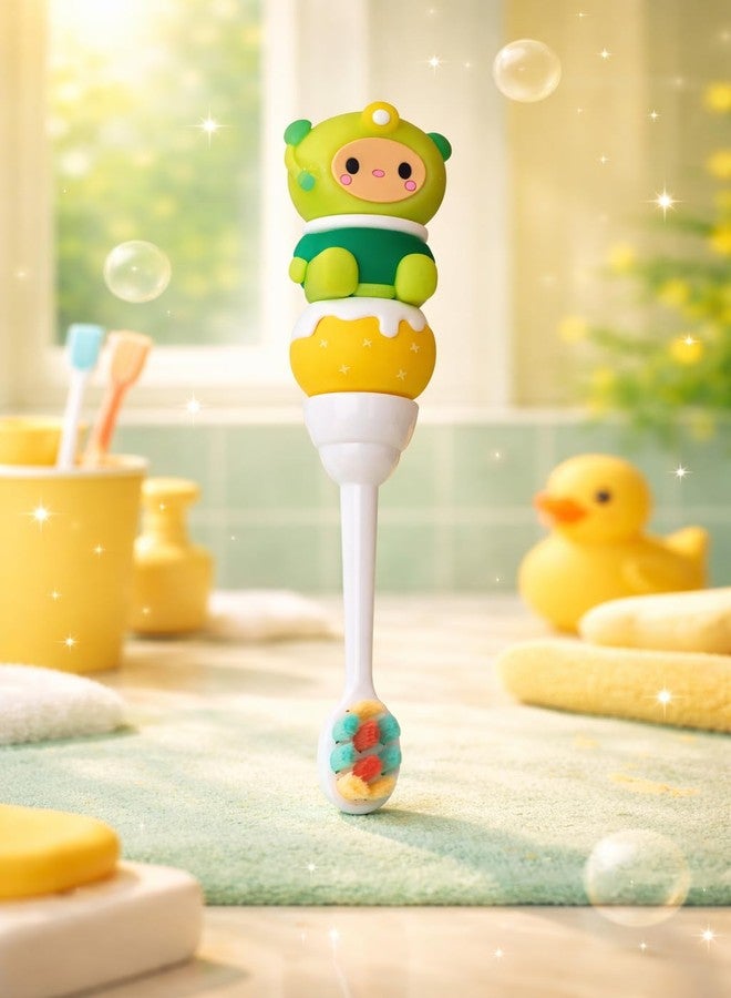 Ferio Tooth Brush Set for Kids with Cute Character Handle & Supersoft Bristles | Toothbrush Set | Manual Toothbrush for Kids 2-5 Year | Boys and Girls | Multicolour (Pack of 1) - Image 1