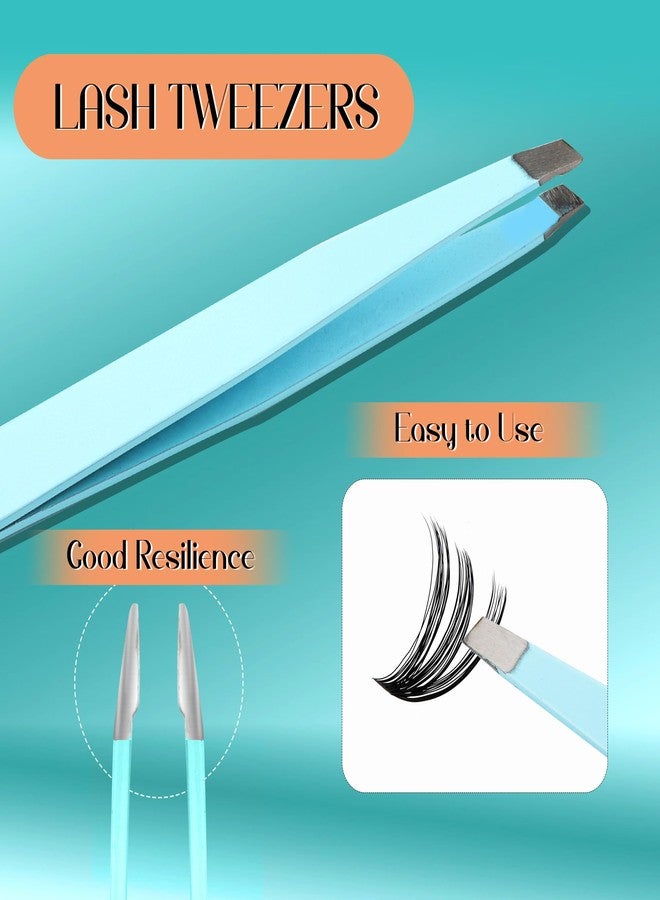 جيمري مجموعة GEMERRY لتطويل الرموش للمبتدئين، 280 قطعة، مجموعة عناقيد رموش فردية 0.07D، 10-18 مزيج، مجموعة تطويل الرموش، غراء لتطويل الرموش (40D-0.07D، 10-18 مزيج - مجموعة) - Image 5