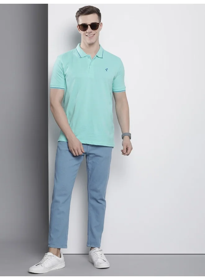 شركة المرآب الهندية Men Regular Fit Basics Plain Polo Neck Printed Polo T-Shirts