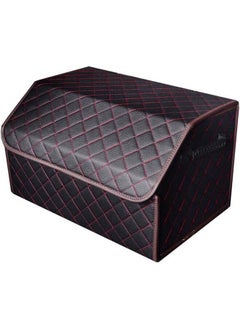 Generic Multipurpose Collapsible Car Trunk Storage Organizer with Lid, Detachable, Dustproof, Black  - Image 1