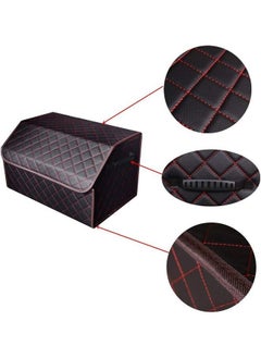 Generic Multipurpose Collapsible Car Trunk Storage Organizer with Lid, Detachable, Dustproof, Black  - Image 2