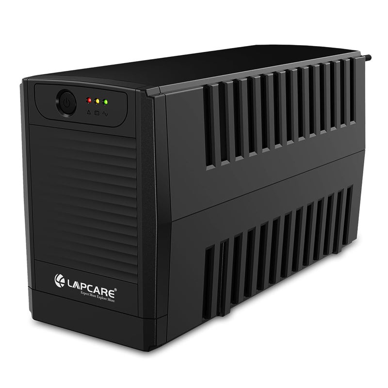 Lapcare 1KVA - 1200VA /600W، 230V، نظام UPS، احتياطي الطاقة وحماية مثالية لمكتب المنزل، الكمبيوتر المكتبي والإلكترونيات المنزلية - Image 1