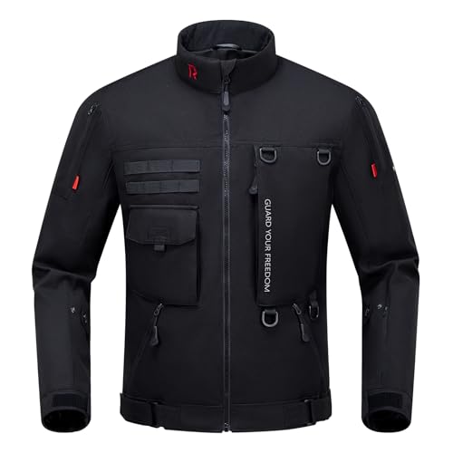 RIDEIRON Motorcycle Jacket, CE Certified, Windproof Riding Protective Gear, All Season Jacket with Removable Liner XXL - Image 1