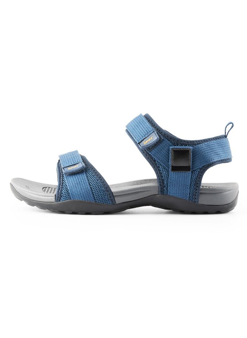 spot - Spot Stylish Sandals For Men | Durable and Straps Sandals | Men Sandals | SS-1911 Navy - Image 1