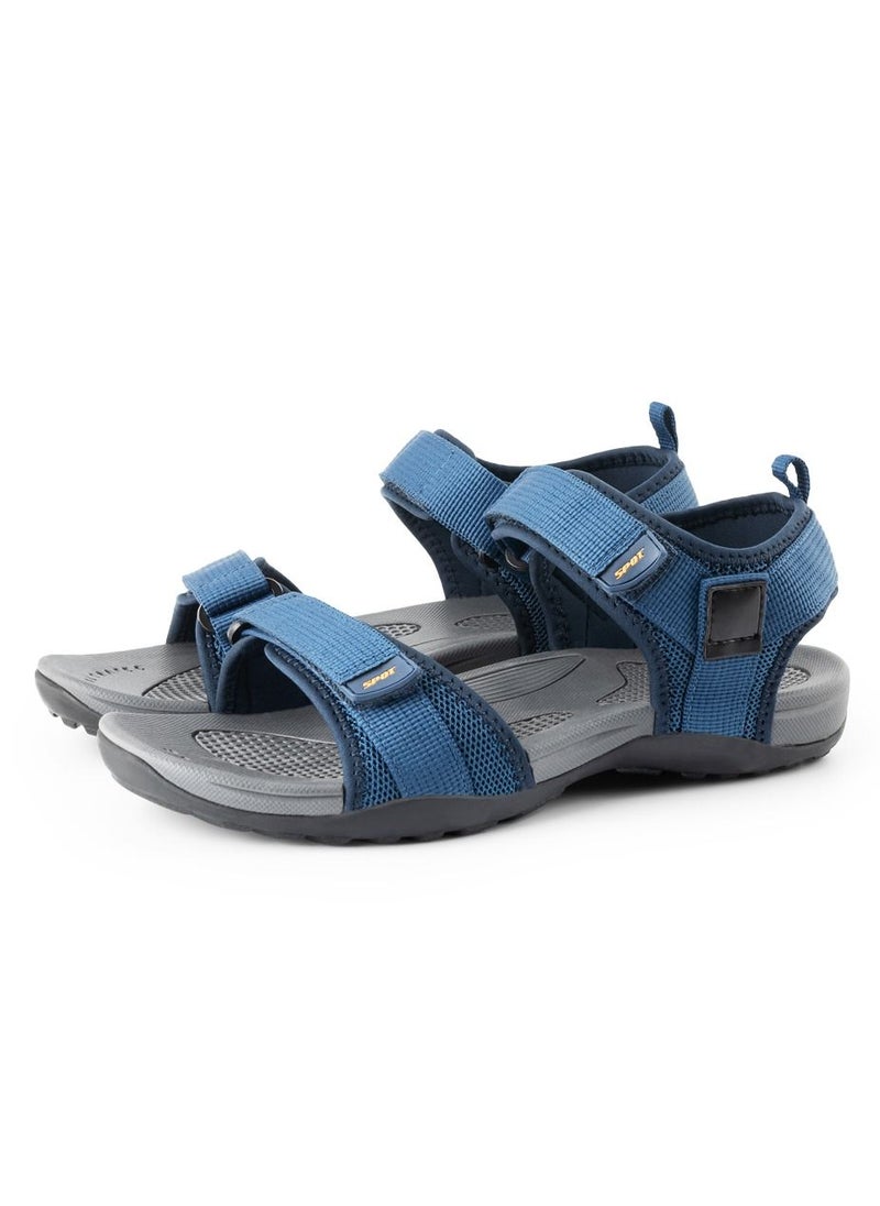 spot - Spot Stylish Sandals For Men | Durable and Straps Sandals | Men Sandals | SS-1911 Navy - Image 1