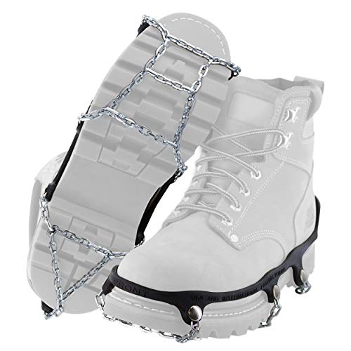 Yaktrax سلاسل يكتراكس للتزحلق للمشي على الجليد والثلج (زوج واحد)، كبير، أسود - Image 1