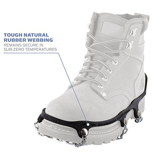 Yaktrax سلاسل يكتراكس للتزحلق للمشي على الجليد والثلج (زوج واحد)، كبير، أسود - Image 5