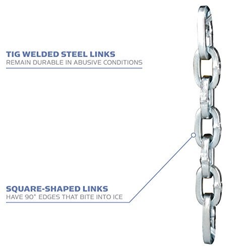 Yaktrax سلاسل يكتراكس للتزحلق للمشي على الجليد والثلج (زوج واحد)، كبير، أسود - Image 3