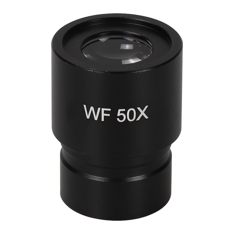 عدسة ميكروسكوب 50x سوداء WF كلها معدنية من الزجاج البصري 23.2 مم - Image 1