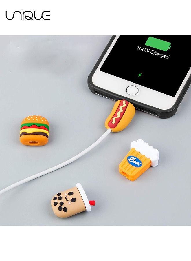 يونيك 20 قطعة حامي الكابل ، موفر الكابل ، رفاق كابل شحن الفاكهة ، مجموعات حماية الكابلات المتوافقة مع كابل شاحن iPhone iPad فقط - Image 5