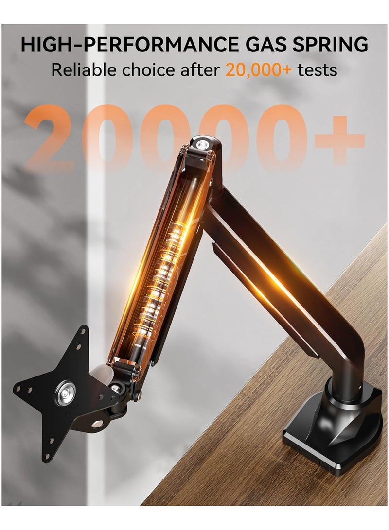 AROAQ Universal Free Hovering Telescopic Arm Bracket for 13 to 32 Inch Dual Screen Gas Spring Display Support - Image 3
