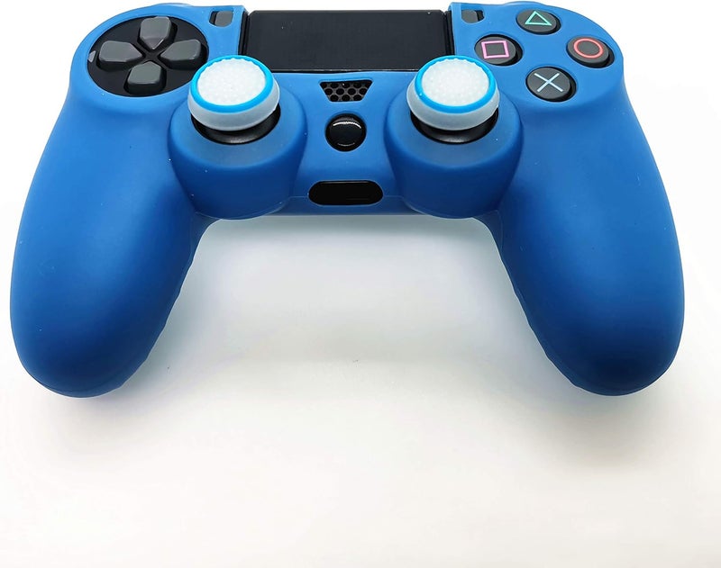 Asokex Ps4 Controller Skin Silicone Case Grip Glow in Dark Protective Cover for PS4/slim/Pro Dualshock 4 Controller(Glow Royal Blue) - Image 4