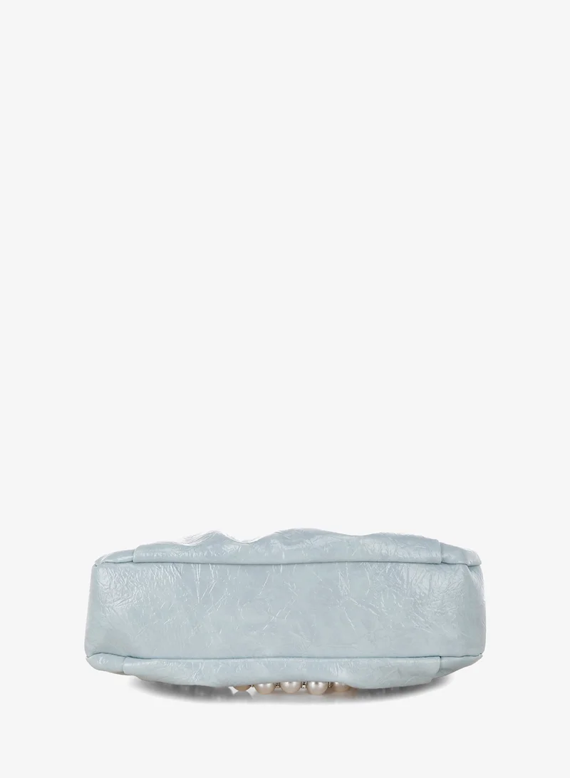 London Rag China London Rag Women's Ruched Handle Crossbody Bag in Powder Blue for Women | Best Price UAE