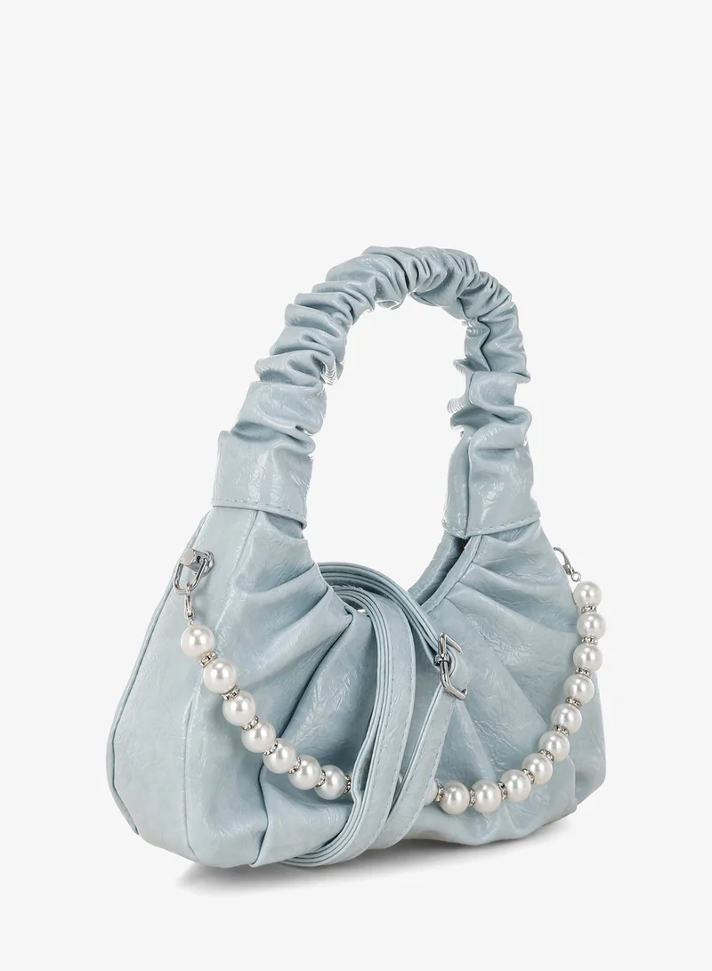London Rag China London Rag Women's Ruched Handle Crossbody Bag in Powder Blue for Women | Best Price UAE