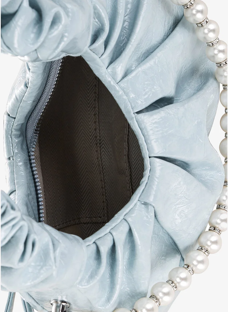 London Rag China London Rag Women's Ruched Handle Crossbody Bag in Powder Blue for Women | Best Price UAE