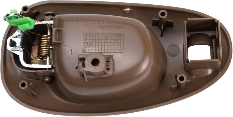 TRQ Front Left Interior Door Handle - Chrome & Beige - Image 3