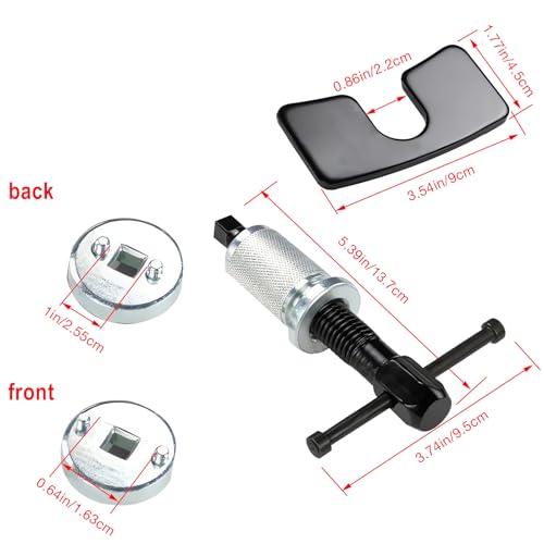 Couslcd Car Brake Piston Wind Back Tool Auto Rear Brake Pad Wind Back Tool Brake Caliper Wind Back Tool for Replacement of Rear Brake Pad - Image 3